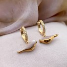 VERDIFUGL PUDDERROSA DYPPET I GULL thumbnail