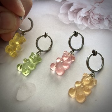 NYHET Gummybears Øredobb (uten hull i øret)